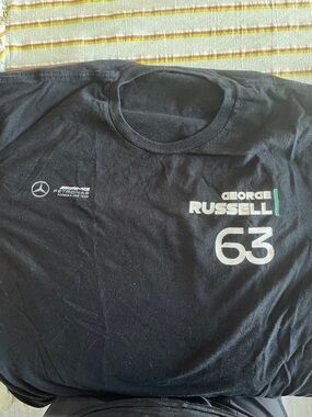 George Russell 63 F1 Black Crewneck T-Shirt